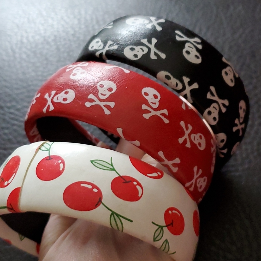 Three Bangle Bracelets - image 4